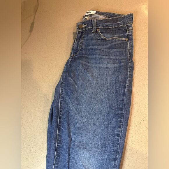 Paige Verdugo Crop Zach Distressed Jeans- size 28 - Picture 5 of 14